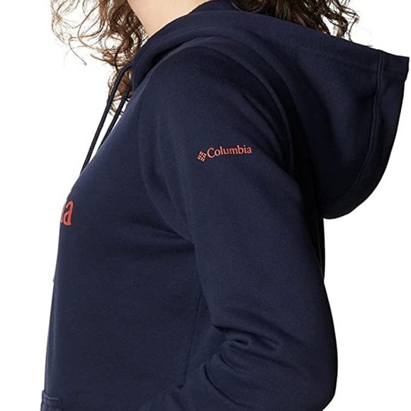 🆕Columbia Women's Logo Hoodie, Large-Dark Nocturnal Legacy, Authentic, NWT - Picture 5 of 6